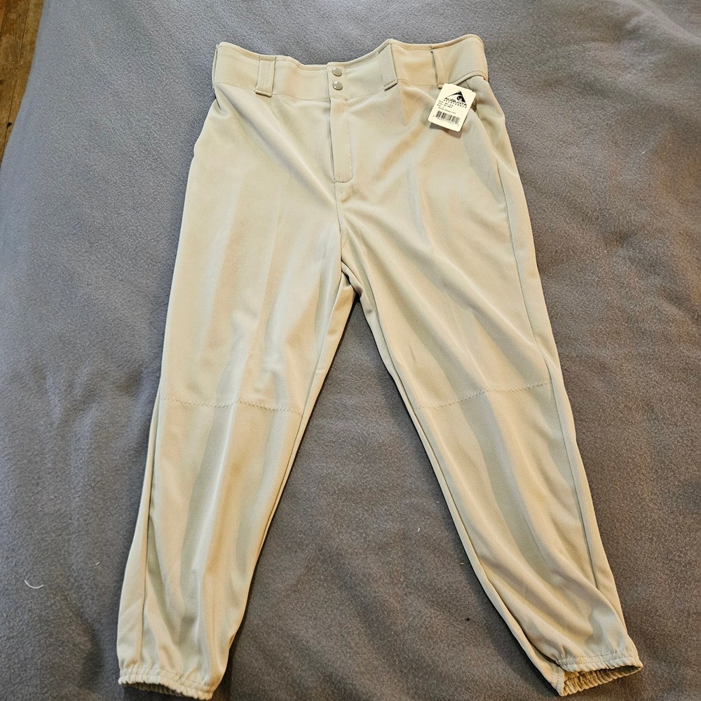 Augusta Sportswear Mens Baseball Pants Silver Grey Adult Large NWT 2 pairs - Picture 2 of 11